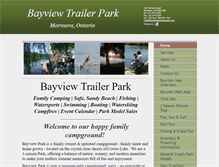 Tablet Screenshot of bayviewtrailerpark.com
